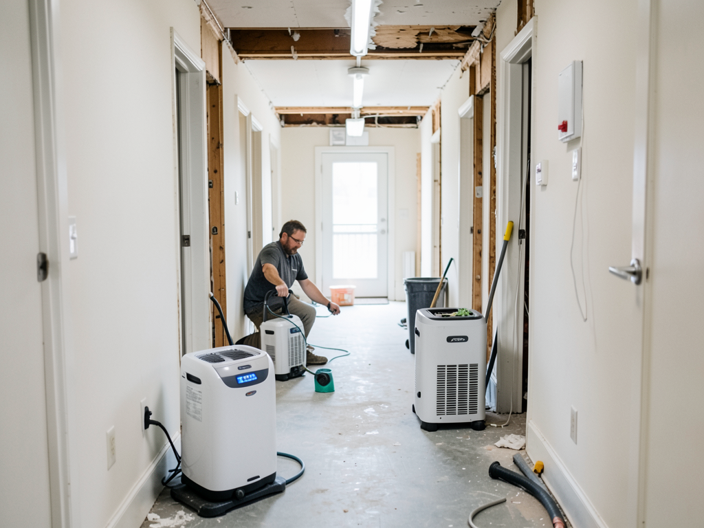 Dealing with water damage in a Wanskuck triple-decker rental property