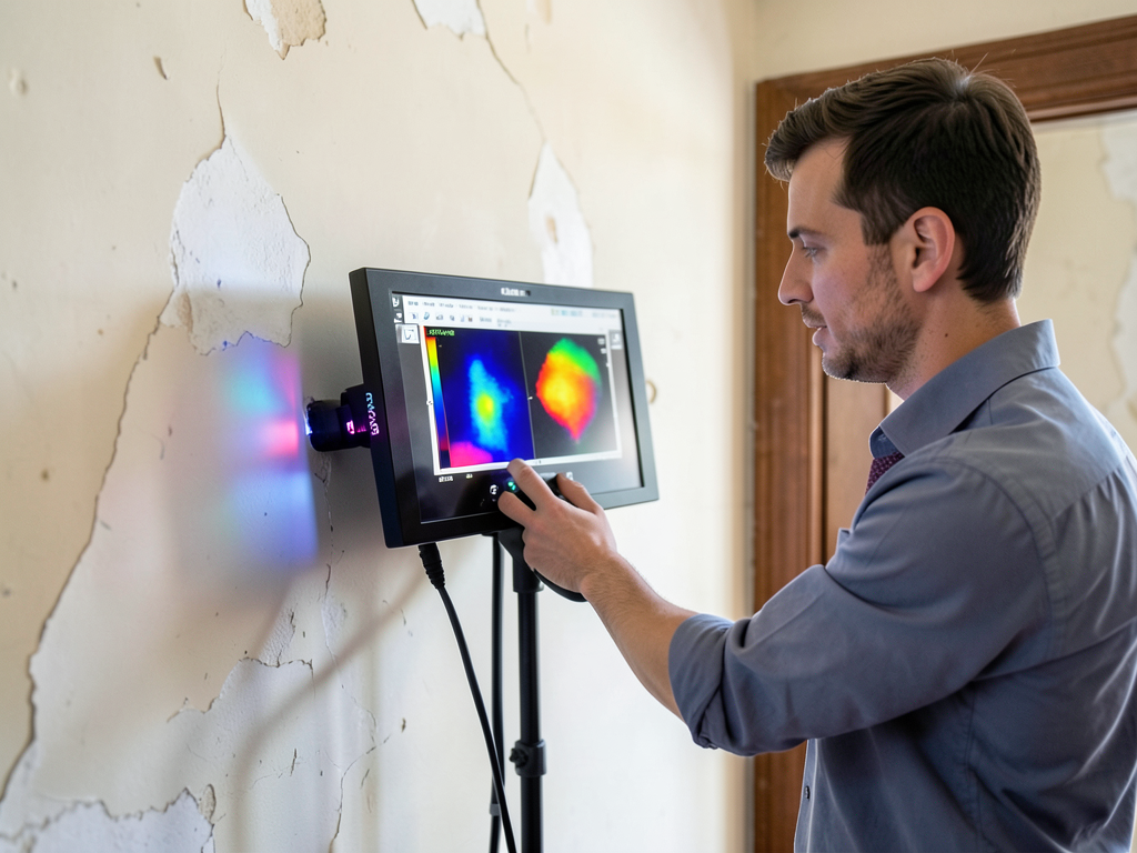How infrared cameras find hidden moisture in thick