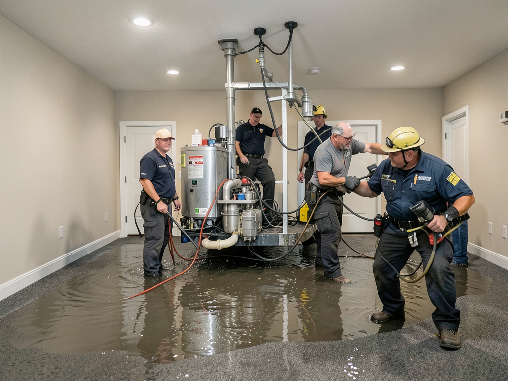 How to handle water damage in a finished basement with a French drain system