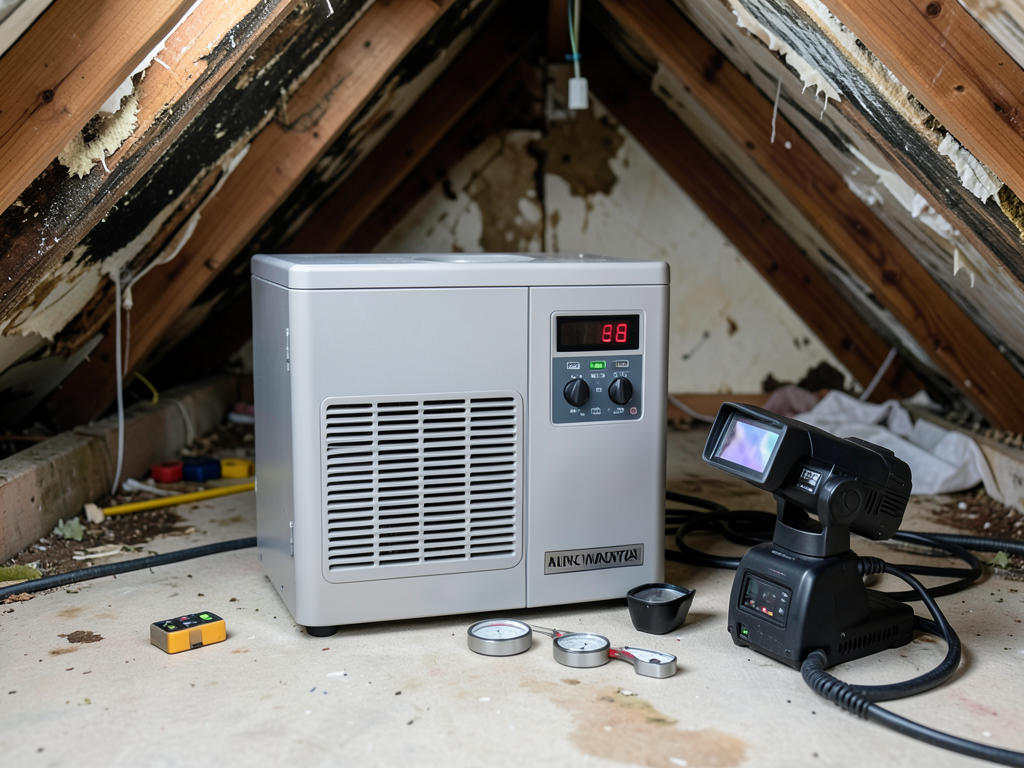 Salvaging heirloom items from a wet attic storage space in your Mount Hope home