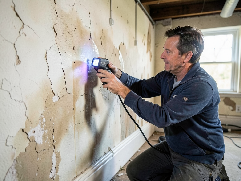 Signs of hidden moisture behind the walls of your