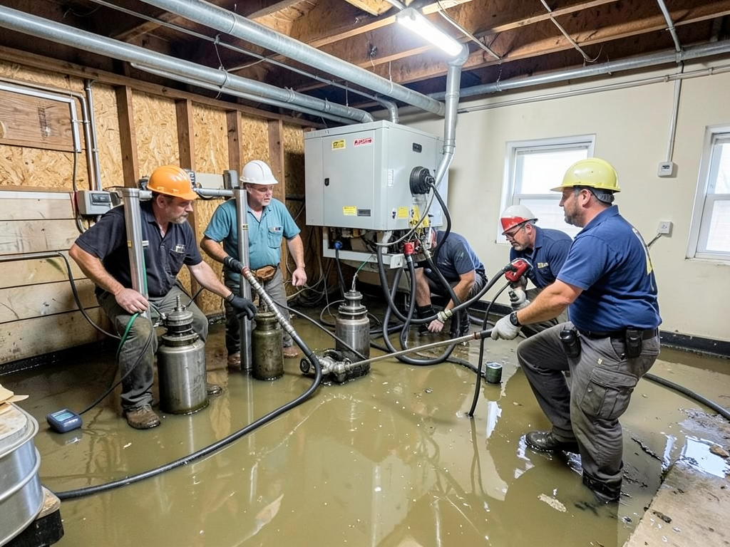 The best way to dry out a flooded basement in the