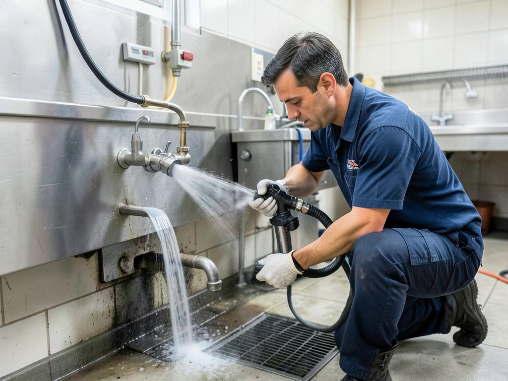 The fastest way to clear a commercial kitchen drai