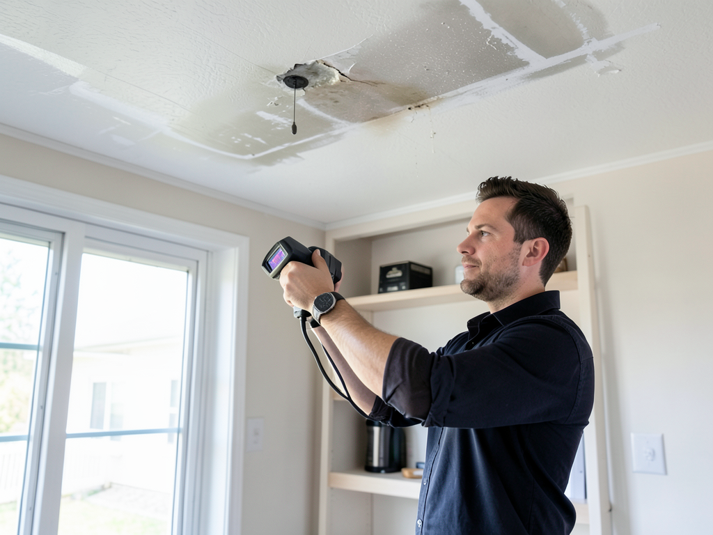 Tracking down the source of a damp spot on your kn