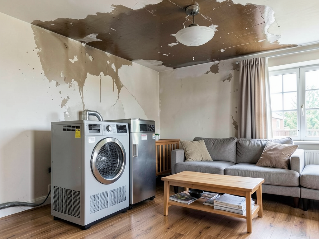What to do if a laundry room flood happens on the second floor of your Manton house