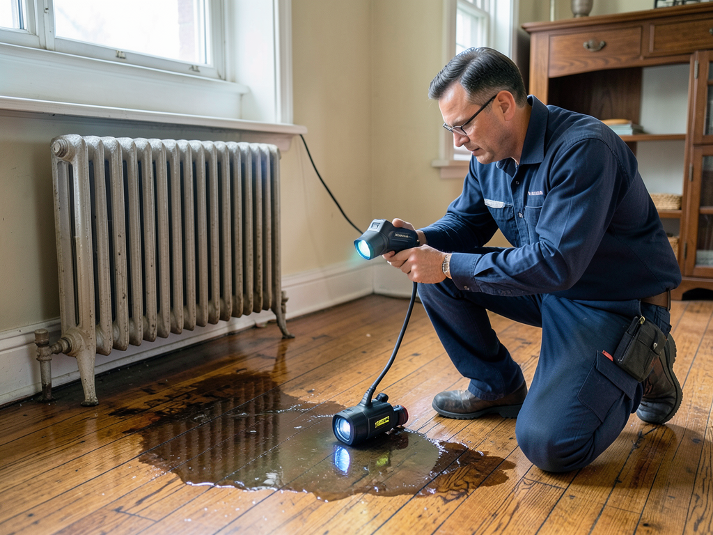 What to do when an old steam radiator leaks on you